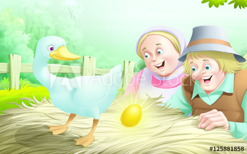 THE GOSSE WITH THE GOLDEN EGG // Con ngỗng và quả trứng vàng