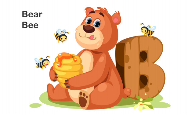 THE BEAR AND THE BEES // Con gấu và bầy ong